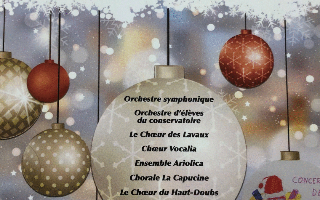 Concert de Noël du 11 décembre à l’église St Pierre